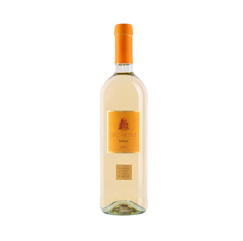 Белое вино Soave DOC Veneto Sizarini. Доставка из ресторана алкогольных напитков