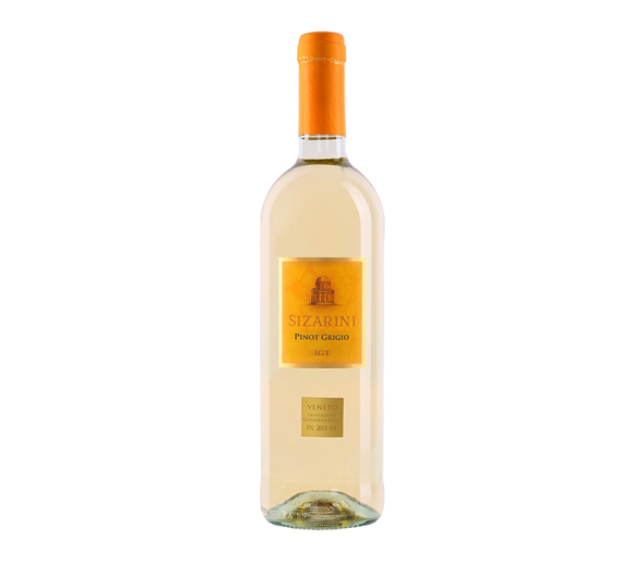 Белое вино Pinot Grigio DOC Veneto Sizarini. Доставка из ресторана алкогольных напитков