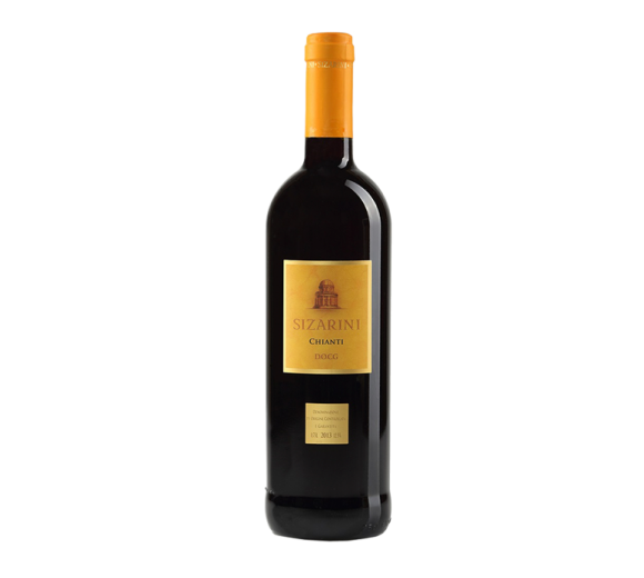 Красное вино Chianti DOCG Toscana Sizarini. Доставка из ресторана алкогольных напитков